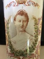 Kon.Wilhelmina Emaille Beker *1898* INHULDIGING, Verzamelen, Koninklijk Huis en Royalty, Ophalen of Verzenden, Gebruikt, Servies