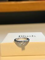 14karaat witgoud ring maat 15, zirkonia diamanten Blush, Ophalen of Verzenden, Met edelsteen, Dame, Zilver
