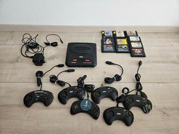 te koop:SEGA MEGADRIVE 2 Met Spellen en Controllers beschikbaar voor biedingen