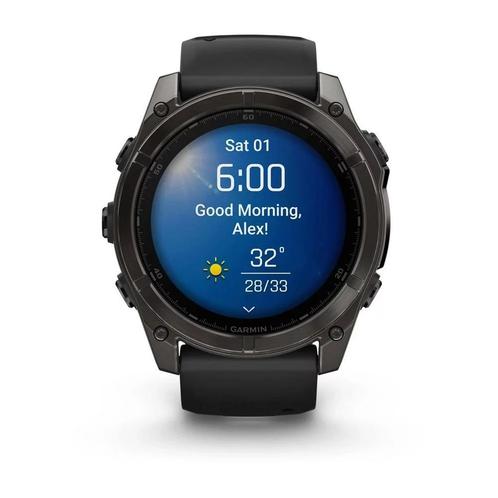 Garmin - 010-02905-21 - Smartwatch - Fenix 8 Sapphire Nieuw, Sieraden, Tassen en Uiterlijk, Sporthorloges, Nieuw, Android, Ophalen of Verzenden