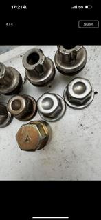 Landrover Defender slotbouten wielmoeren + adapter, Ophalen of Verzenden, Zo goed als nieuw