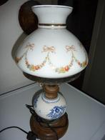 oude hollandse tafellamp olielamp electrisch, Ophalen of Verzenden