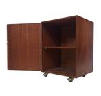 Vintage Kastje LP Meubel platenspeler Jaren 60 Teak Fineer, Huis en Inrichting, Vintage, Gebruikt, Teakhout, Vintage