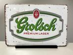 Grolsch metalen reclamebord / wandbord (Old Look), Verzamelen, Biermerken, Nieuw, Reclamebord, Plaat of Schild, Grolsch, Ophalen of Verzenden