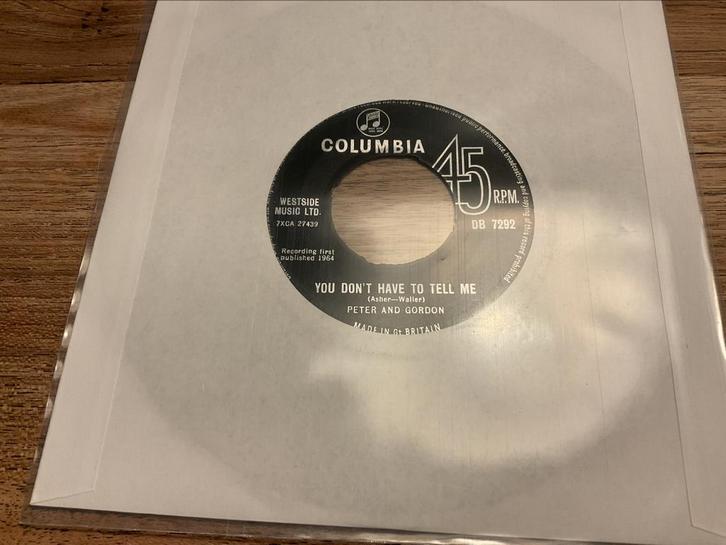 Peter and Gordon, You don’t have to tell me, Cd's en Dvd's, Vinyl Singles, Maxi-single, 7 inch, Ophalen of Verzenden