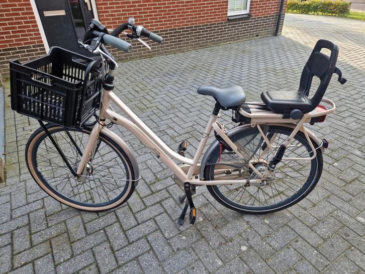 Cortina E-Roots moederfiets, Fietsen en Brommers, Fietsen | Dames | Moederfietsen, Gebruikt, Overige merken, 53 tot 56 cm, 1 zitje