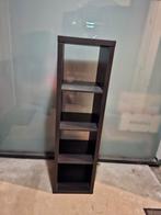 Zwartbruine 4 vaks kallax kast, Huis en Inrichting, Ophalen, 50 tot 100 cm, Zo goed als nieuw, Minder dan 100 cm