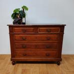 Vintage Antiek dressoir commode ladekast met marmer blad 501, Huis en Inrichting, Kasten | Ladekasten, Valkenswaard, Gebruikt