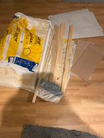 Restpartij Bouwmateriaal: Isolatie, Gips, Hout, Doe-het-zelf en Verbouw, Ophalen, Gebruikt, Minder dan 25 mm, Overige typen