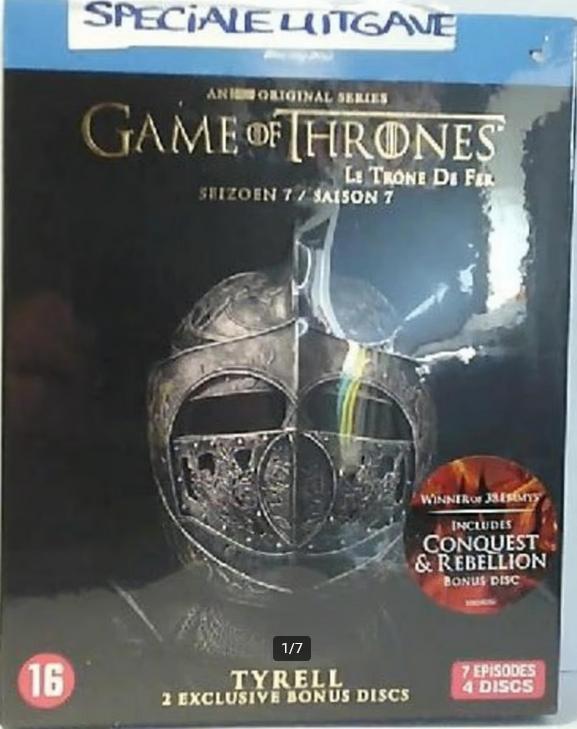 Game of Thrones - Seiz. 7 (4 BLU RAY & 2 BONUS,NL Ondertit.!, Cd's en Dvd's, Blu-ray, Nieuw in verpakking, Tv en Series, Boxset