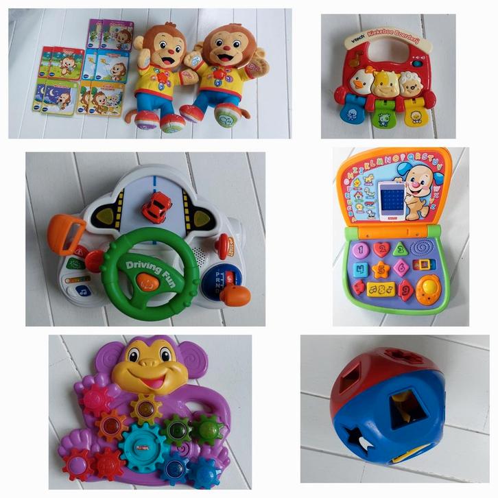 Baby speelgoed Miko aap fisher price tupperware vtech, Kinderen en Baby's, Speelgoed | Babyspeelgoed, Gebruikt, Overige typen