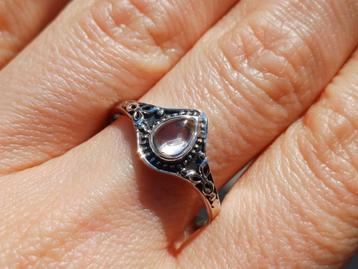 Vanoli 925 zilveren ring met bergkristal maat 20 beschikbaar voor biedingen
