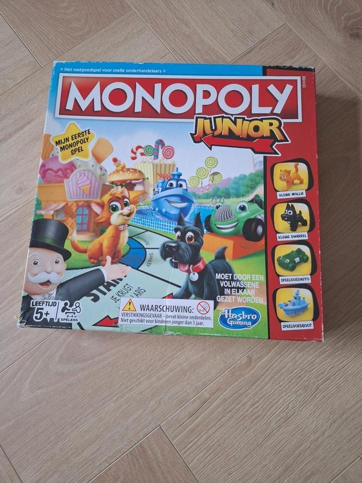 Monopoly Junior, Hobby en Vrije tijd, Gezelschapsspellen | Bordspellen, Gebruikt, Ophalen