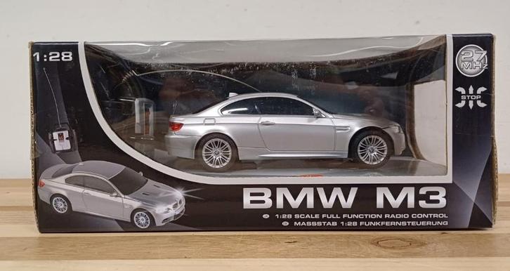 BMW M3 1:28 met afstandsbediening, Hobby en Vrije tijd, Modelauto's | Overige schalen, Zo goed als nieuw, Auto, Ophalen of Verzenden