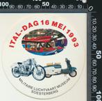 Sticker: Ital Dag 1993 - Militaire Luchtvaart Museum - Soest, Verzamelen, Stickers, Auto of Motor, Verzenden
