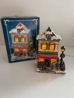 Bloemist kerst miniatuur dorp, Ophalen of Verzenden, Gebruikt