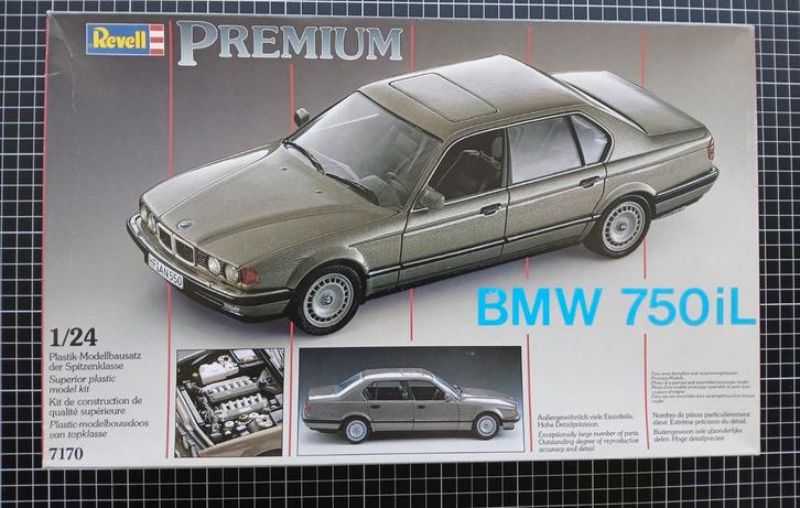 Revell BMW 750 IL 1/24 - Bouwdoos, Hobby en Vrije tijd, Modelbouw | Auto's en Voertuigen, Ophalen of Verzenden