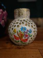 Handbeschilderde Bolvaas, Overige kleuren, Nieuw, Ophalen of Verzenden, Glas