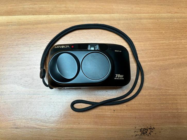 Minolta 70W Riva Zoom, Audio, Tv en Foto, Fotocamera's Analoog, Gebruikt, Compact, Canon, Ophalen of Verzenden