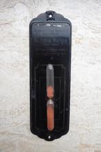 oud blikken bordje met zandloper My Ford is always ready, Ophalen of Verzenden, Gebruikt, Reclamebord