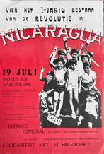 Poster protest. Bijeenkomst 1980 Nicaragua, Ophalen of Verzenden, Zo goed als nieuw, Rechthoekig Staand