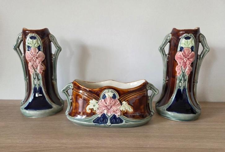 Art Nouveau, Antiek en Kunst, Antiek | Keramiek en Aardewerk, Ophalen of Verzenden