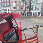 Rode Elektrische Rickshaw Maximus Cyclus – Luxe & Klaar om t, Fietsen en Brommers, Elektrische fietsen, Ophalen, Gebruikt, 30 tot 50 km per accu