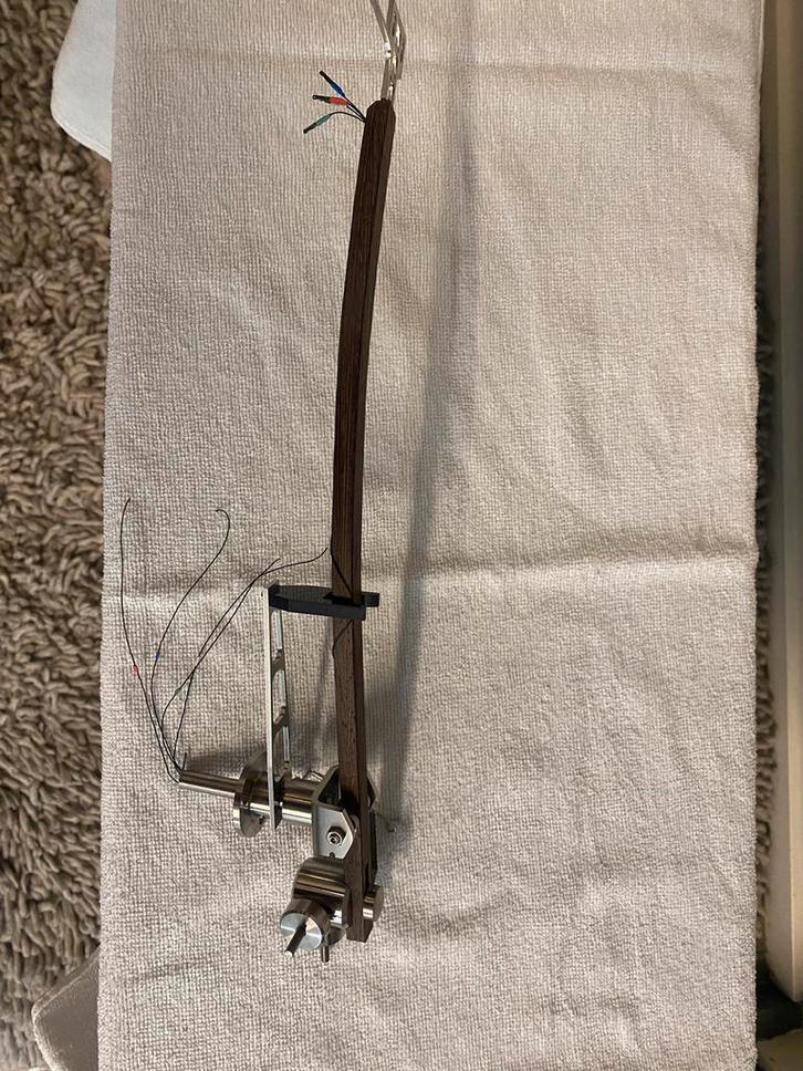 EMT 977 copie Wenge houten tonearm, 12 inch, Audio, Tv en Foto, Platenspelers, Zo goed als nieuw, Overige merken, Ophalen of Verzenden