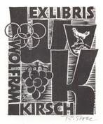 Ex Libris Duitsland Rudolf Grobe, Antiek en Kunst, Kunst | Etsen en Gravures, Verzenden