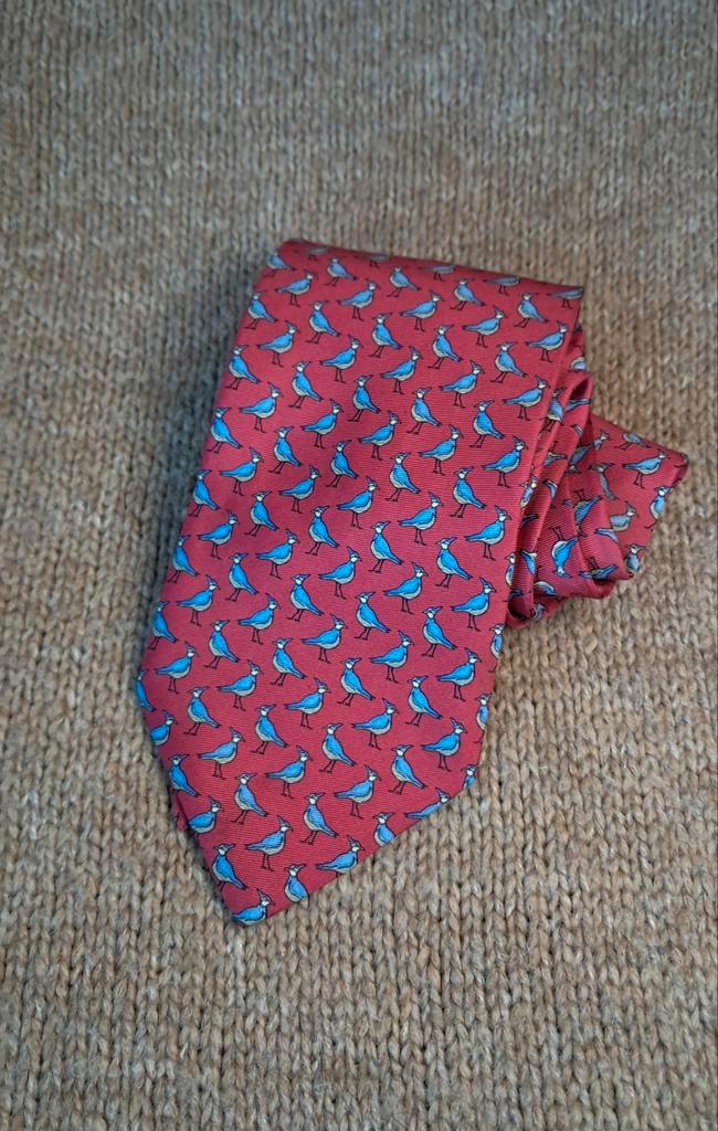 Hilversumse Golf Club zijden stropdas rood Birdie, Kleding | Heren, Stropdassen, Zo goed als nieuw, Met patroon, Rood, Ophalen of Verzenden