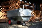 Voerwagen, Brokkenkar, Voerkar, Supplementen drager, Voeren, Weidegang, Sales@veldomheiningen.nl, Schaijk, 4 paarden of pony's of meer