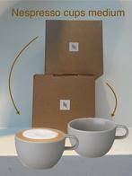 Nespresso | Grijze Barista Cappuccino cups, medium kopjes, Nieuw, Ophalen of Verzenden, Effen, Kop(pen) en/of Schotel(s)