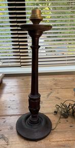 Unieke houten lampvoet van oude franse baluster, Ophalen, Zo goed als nieuw, Hout, 50 tot 75 cm