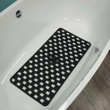 Sealskin Doby - Antislipmat 38x75 cm - Rubber - Zwart beschikbaar voor biedingen
