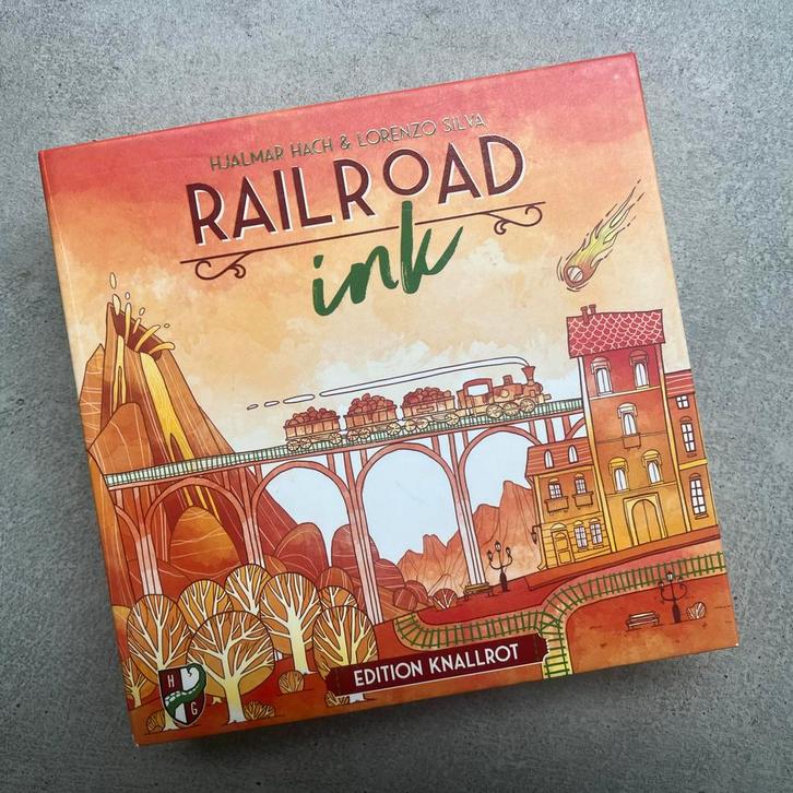 Railroad Ink, Hobby en Vrije tijd, Gezelschapsspellen | Bordspellen, Zo goed als nieuw, Ophalen of Verzenden