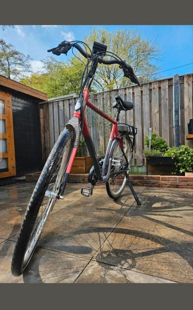 Electrische Herenfiets sparta r20i, Fietsen en Brommers, Elektrische fietsen, Zo goed als nieuw, 55 tot 59 cm, 50 km per accu of meer