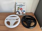 Mario Kart Wii + 2 stuurtjes, Racen en Vliegen, Ophalen of Verzenden, Zo goed als nieuw, 3 spelers of meer