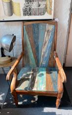 Industriele / brocante stoel / zetel, Antiek en Kunst, Antiek | Meubels | Stoelen en Banken, Ophalen