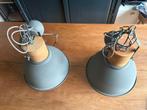 2x Mexlite Emile Hanglamp Grijs - Dimbaar, Ophalen, Zo goed als nieuw, Metaal, Minder dan 50 cm