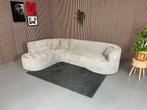 GRATIS LEVERING Teddystof Hoekbank Grijs 305x220 REFURBISHED, 300 cm of meer, Ophalen of Verzenden, Zo goed als nieuw, 150 cm of meer