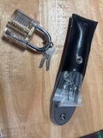 Lockpick Set met oefenslot, Ophalen of Verzenden, Gebruikt, Overige materialen, Slot
