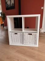 IKEA Kallax kast met 2 manden, Ophalen, Met plank(en), Kunststof, Gebruikt