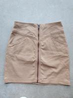 Lichtbruin rokje met rits - Maat 152, Ophalen of Verzenden, Zo goed als nieuw, Meisje, Jurk of Rok