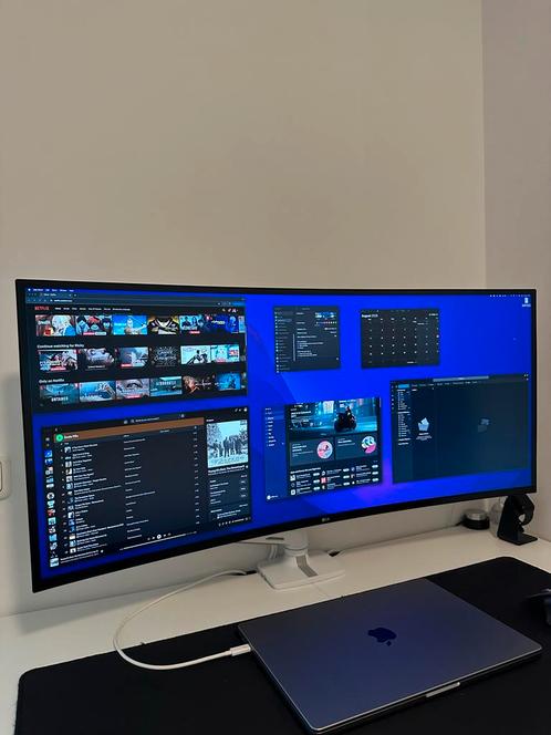 LG 40" 5K UltraWide Curved Nano IPS Monitor 40WP95CP-W, Computers en Software, Monitoren, Zo goed als nieuw, 61 t/m 100 Hz, DisplayPort