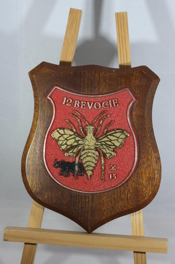 Wapenschild 12e Bevoorradingscompagnie van de Kon Landmacht, Verzamelen, Militaria | Algemeen, Ophalen of Verzenden, Landmacht