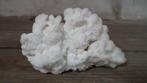 Witte Aragoniet Cluster met Heldere Calciet Kristallen Druzy, Verzenden, Mineraal