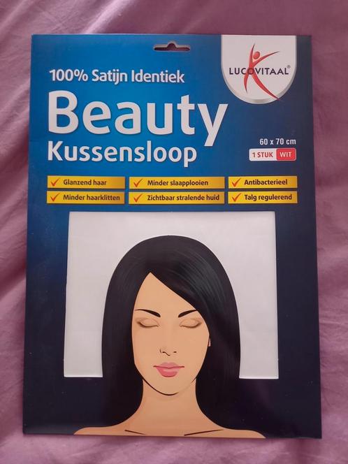 Lucovitaal Beauty kussensloop 100% satijn, voor haar & huid!, Sport en Fitness, Gezondheidsproducten en Wellness, Nieuw, Ophalen of Verzenden