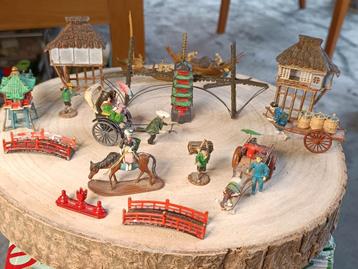 Diorama van Chinees zee-- en landleven beschikbaar voor biedingen