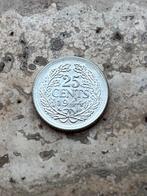 25 cent 1944 ep Wilhelmina, hoge kwaliteit, Postzegels en Munten, Munten | Nederland, Zilver, 25 cent, Ophalen of Verzenden, Koningin Wilhelmina
