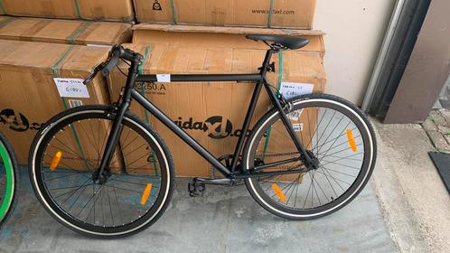 vidaXL Fiets met vaste versnelling frame maat 59 cm zwart, Fietsen en Brommers, Fietsen | Heren | Herenfietsen, Nieuw, Overige merken
